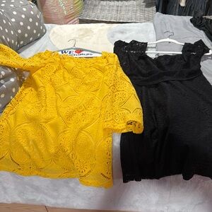 2 short lace dresses